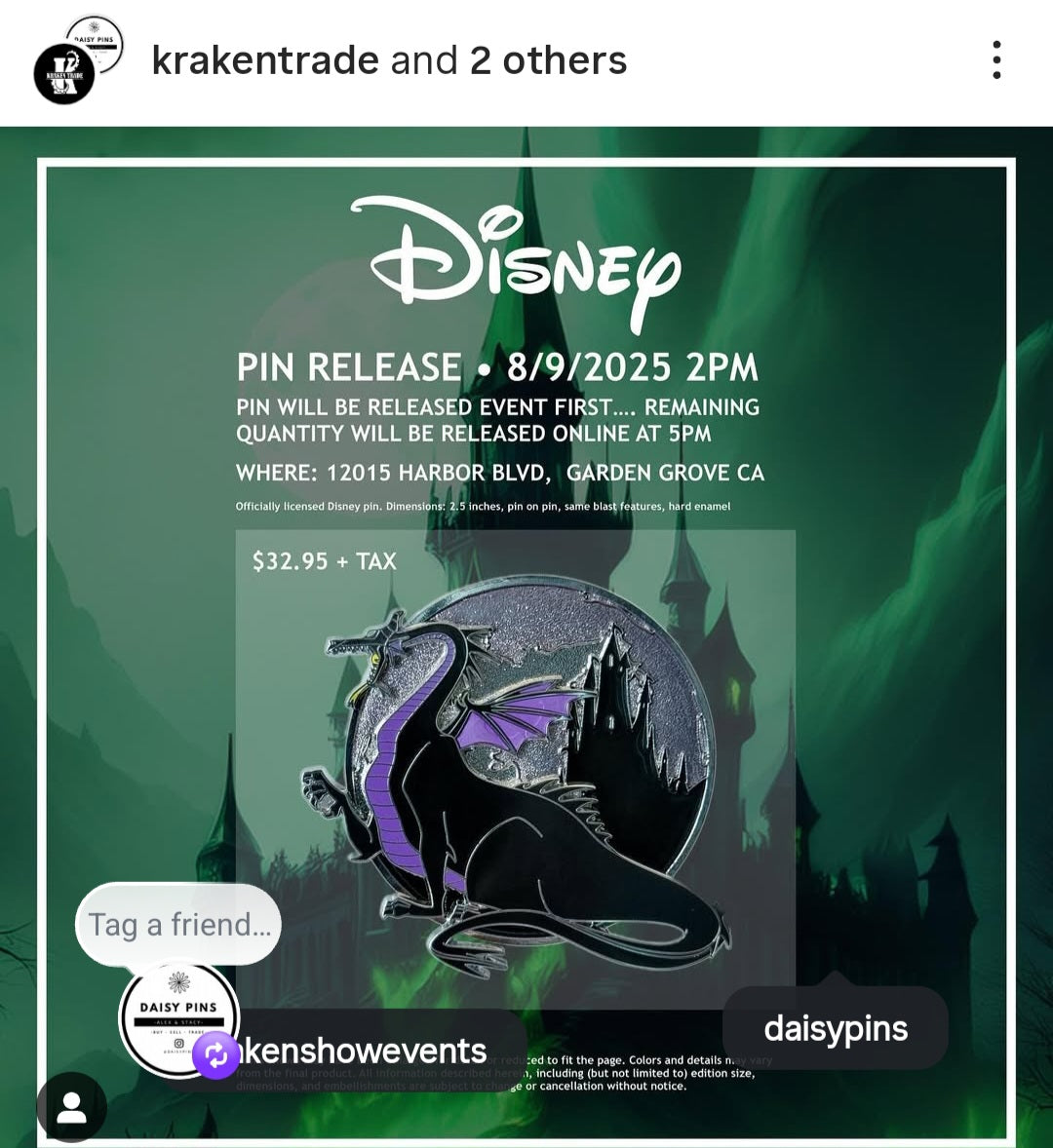 Maleficent Storm Castle - pin LE 300