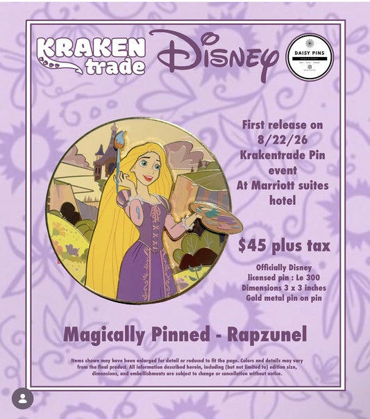 Rapunzel magically pinned